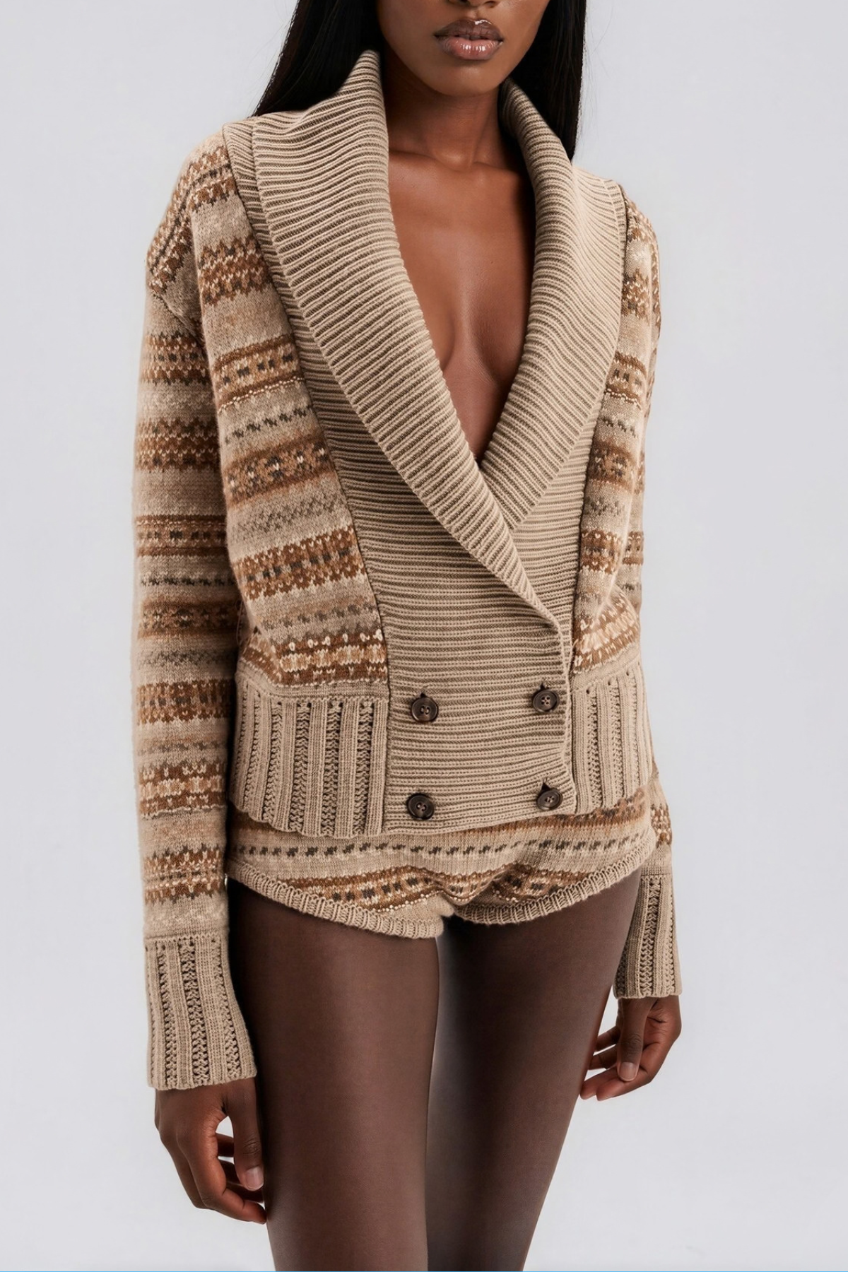 Konani Lapel Knit Top