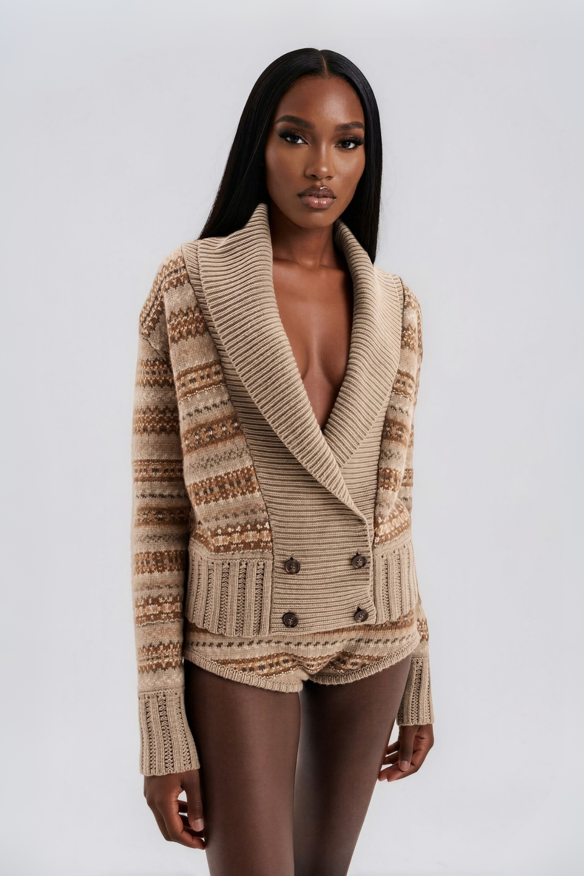 Konani Lapel Knit Top