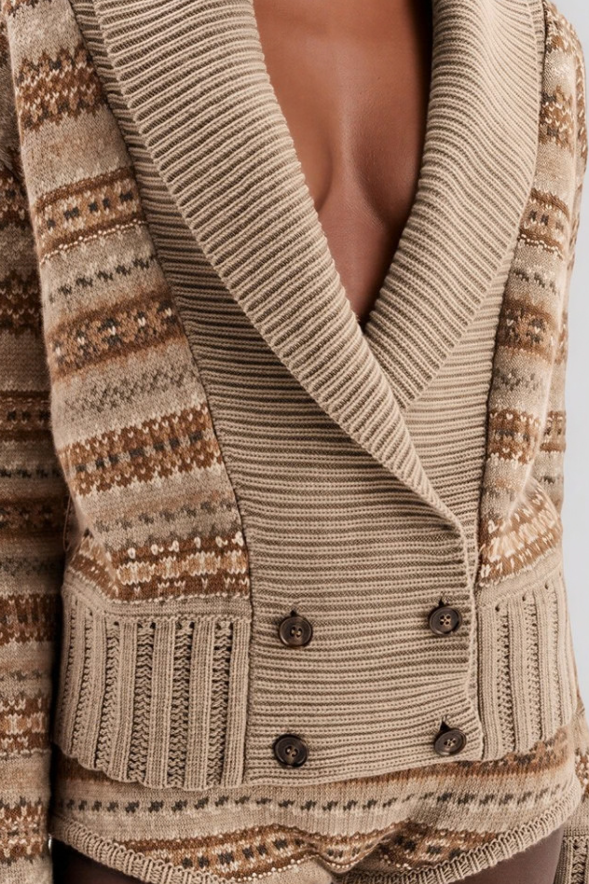 Konani Lapel Knit Top