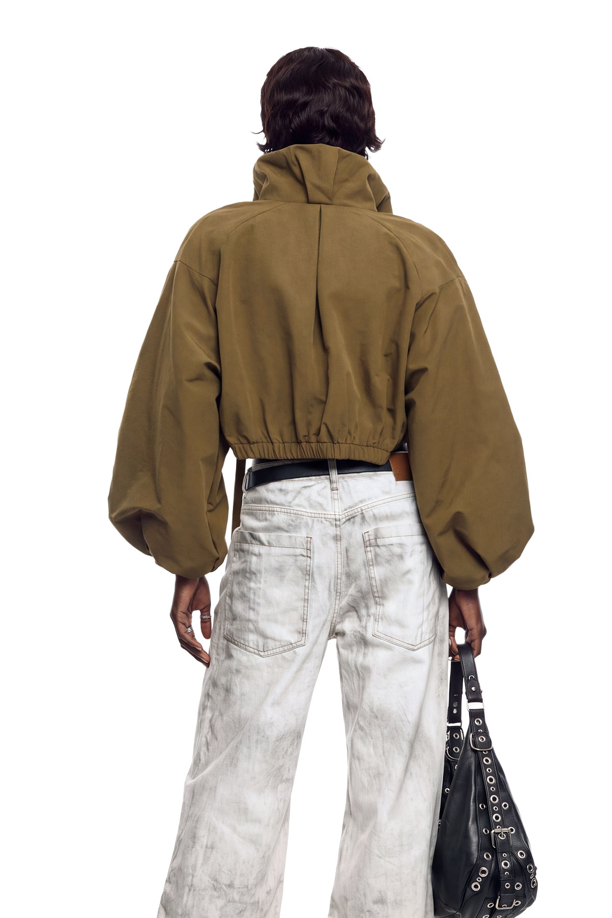 Kory Drawstring Ruffle Jacket