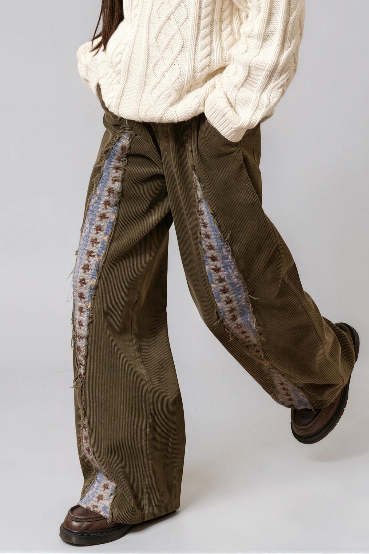 Kosumi Corduroy Fringe Pants