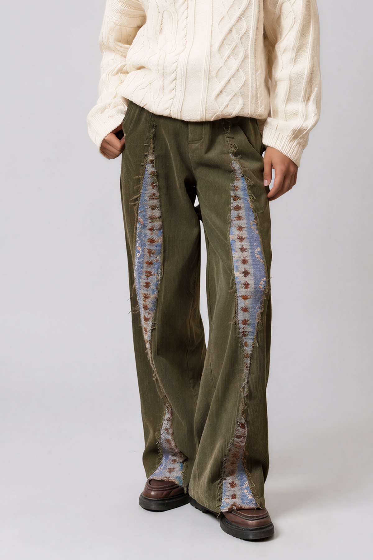 Kosumi Corduroy Fringe Pants