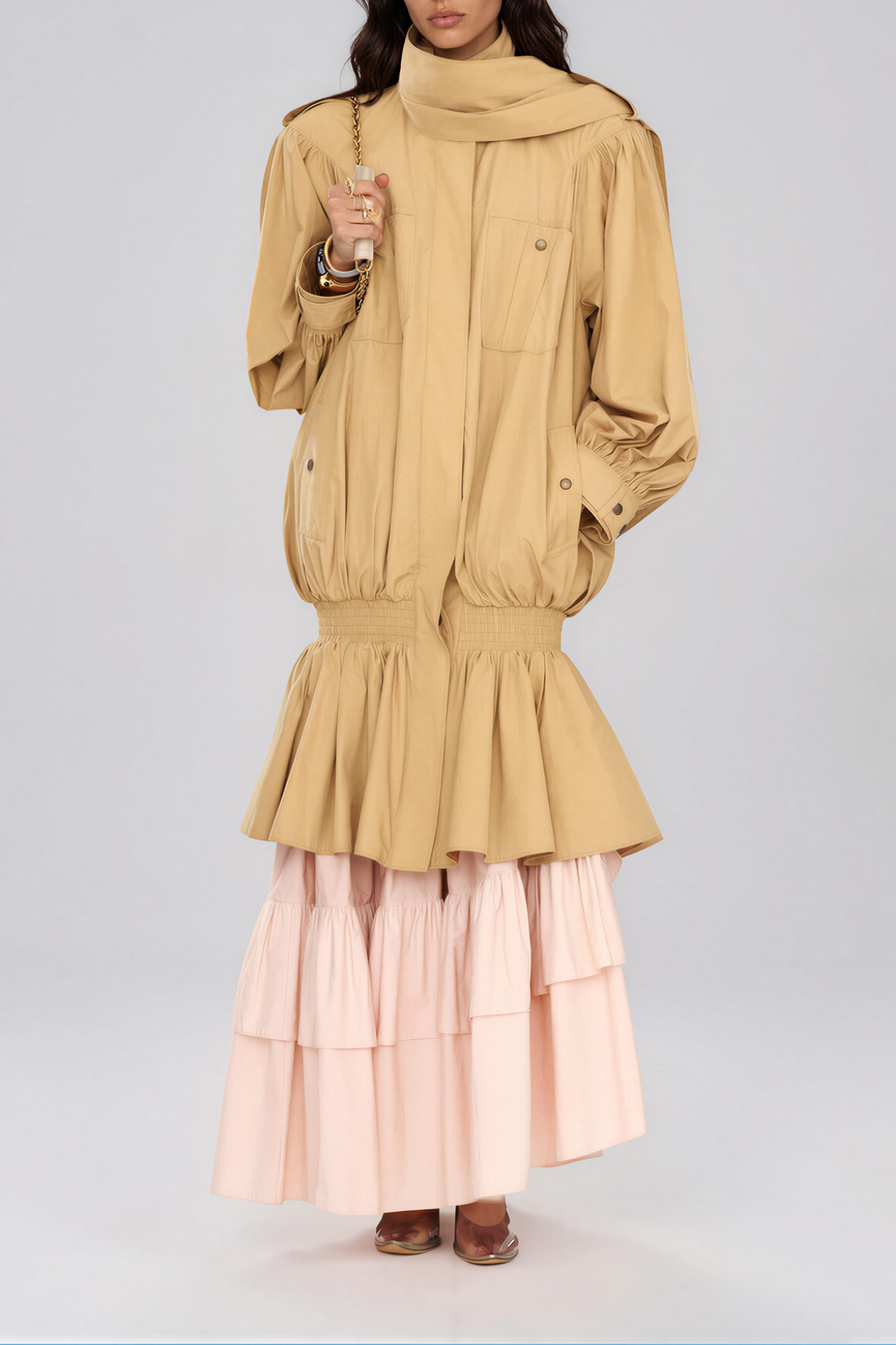 Krikor High Neck Trench Coat