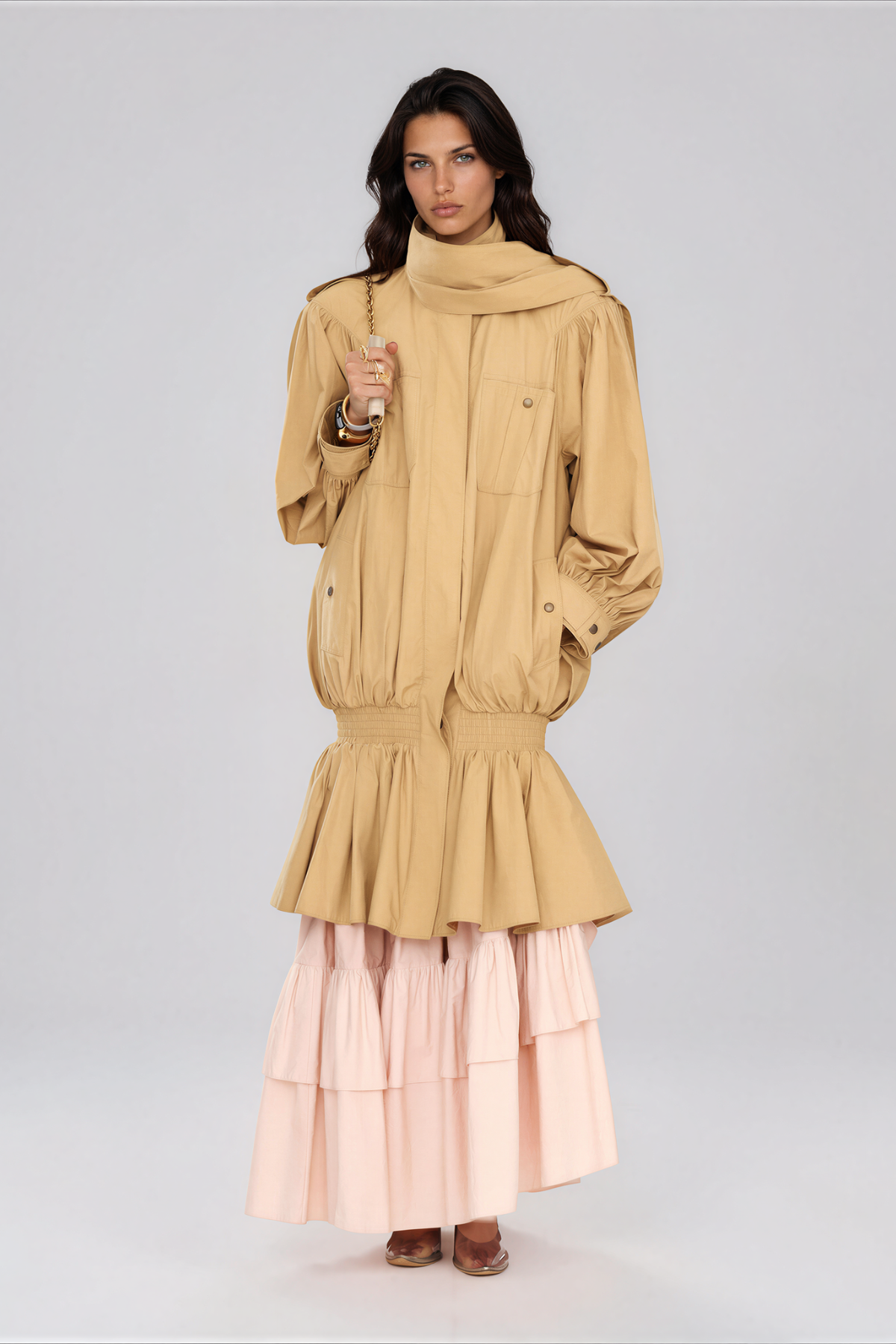Krikor High Neck Trench Coat
