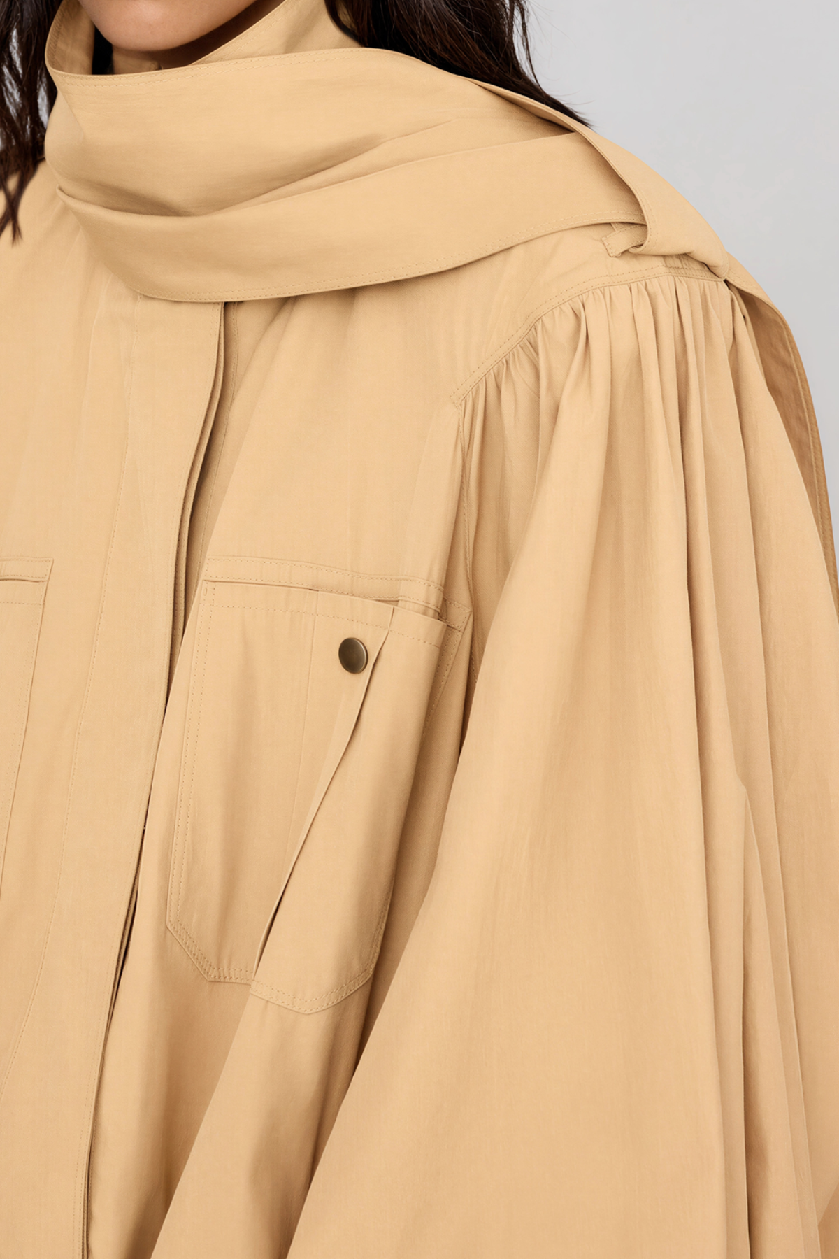 Krikor High Neck Trench Coat