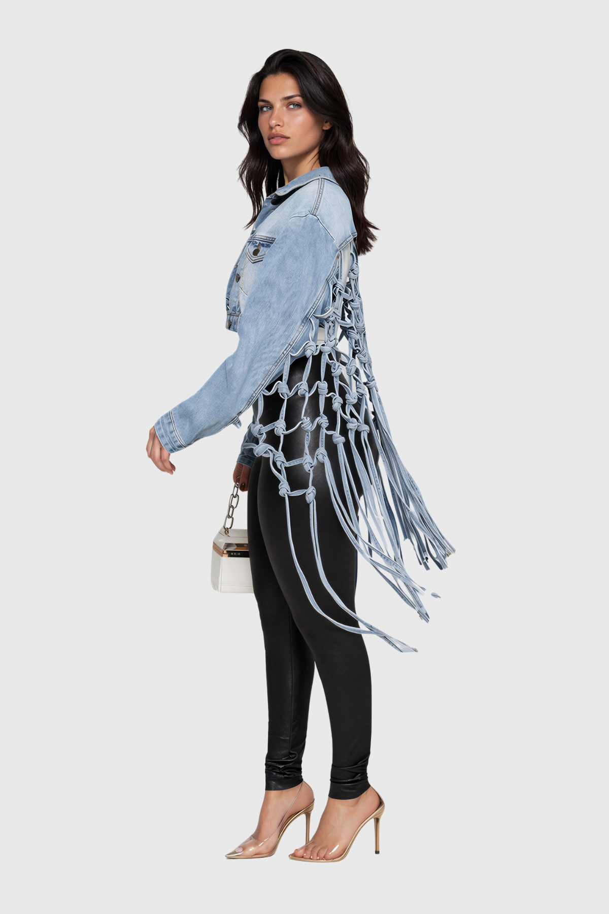 Krisalyn Cutout Denim Jacket
