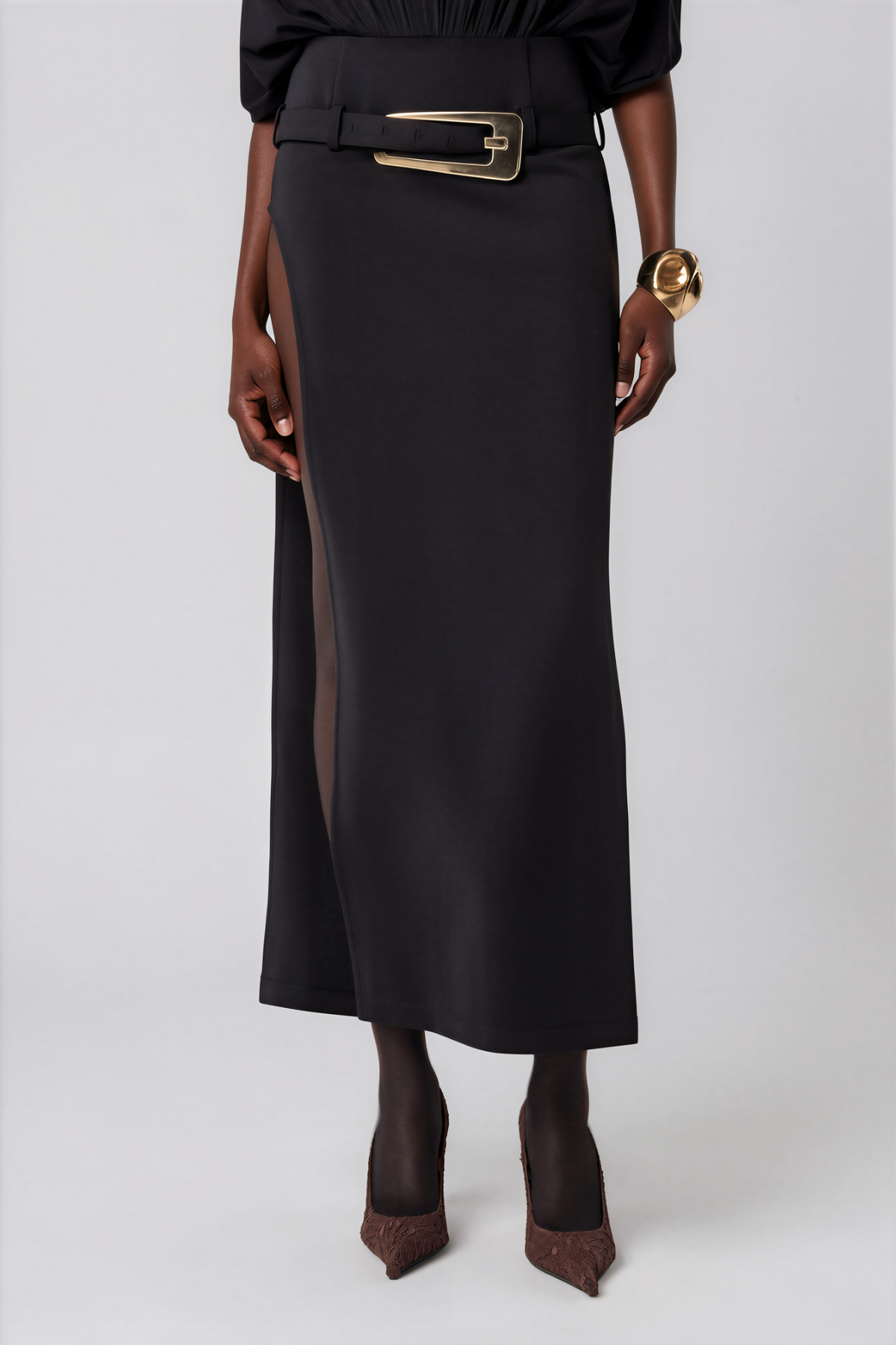 Krish Belt Maxi Skirt
