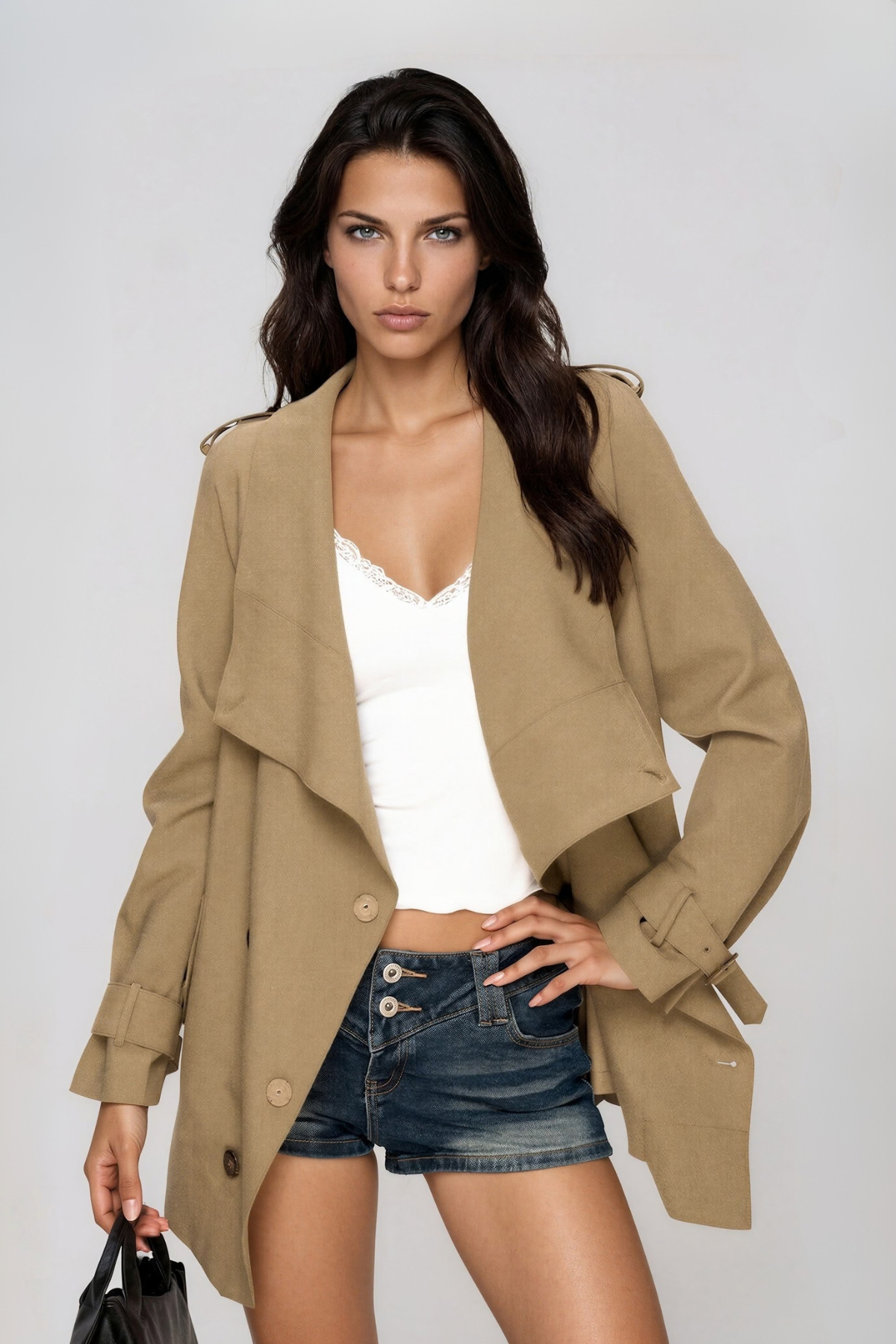 Krishna Asymmetric Double Breasted Jacket