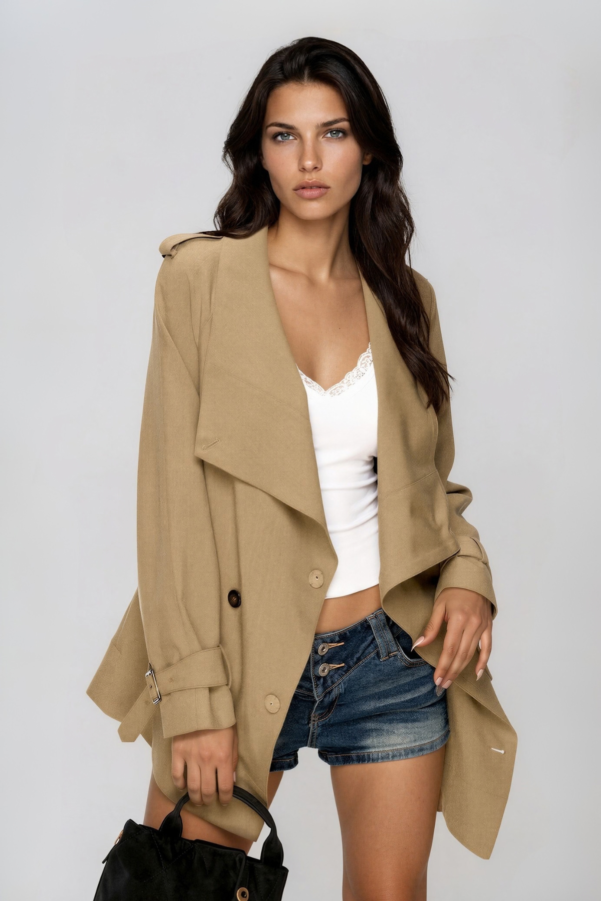 Krishna Asymmetric Double Breasted Jacket