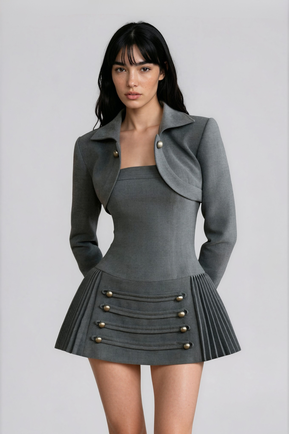 Kristian Napoleon Two Piece Mini Dress