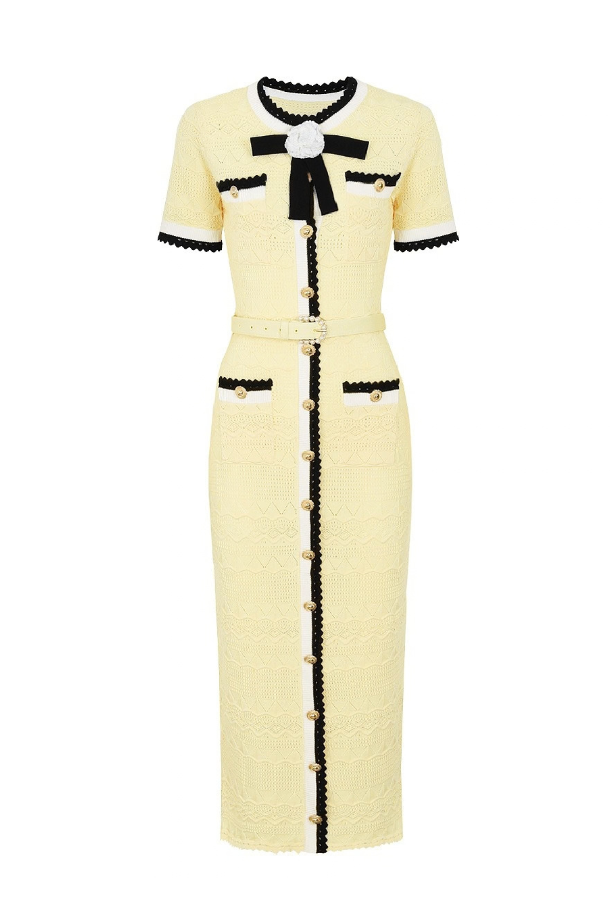 Kristoff Knit Flower Maxi Dress