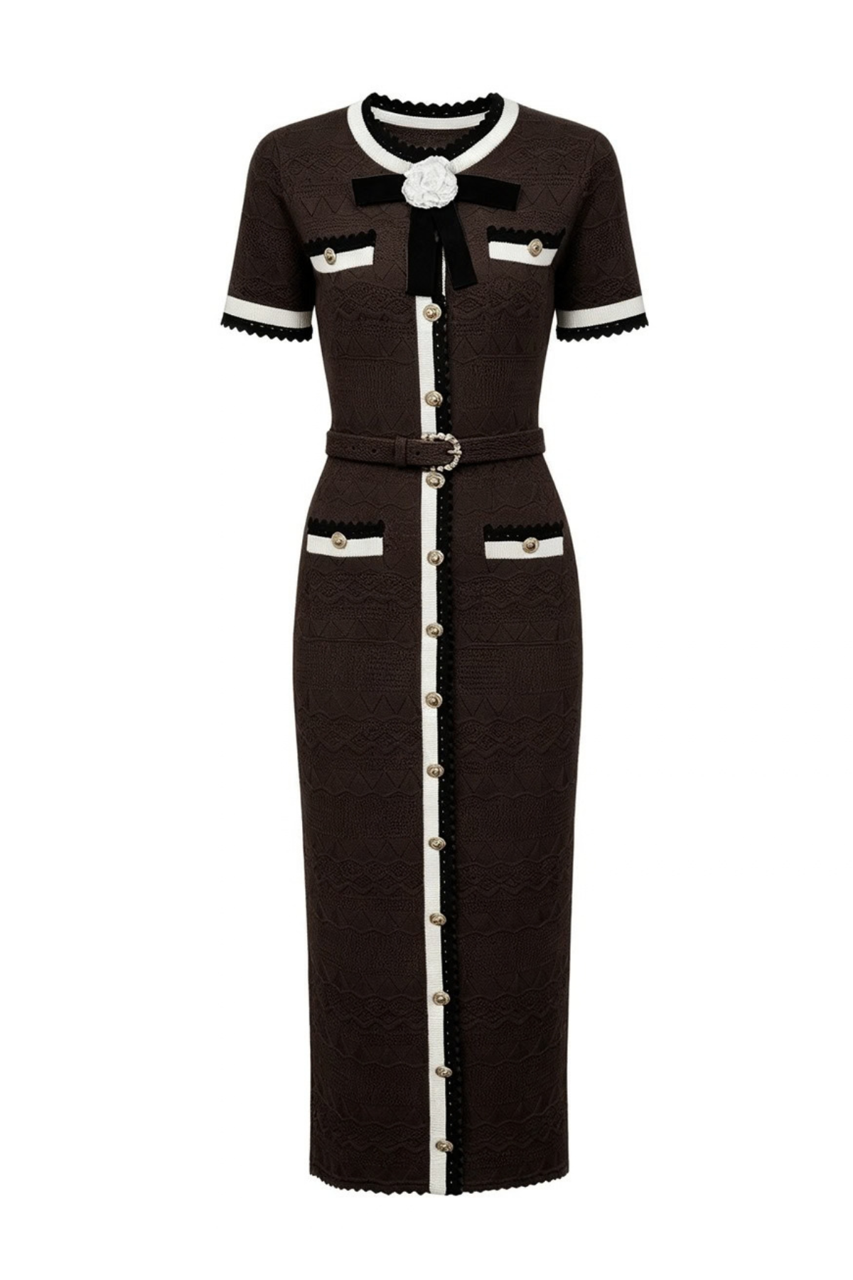 Kristoff Knit Flower Maxi Dress