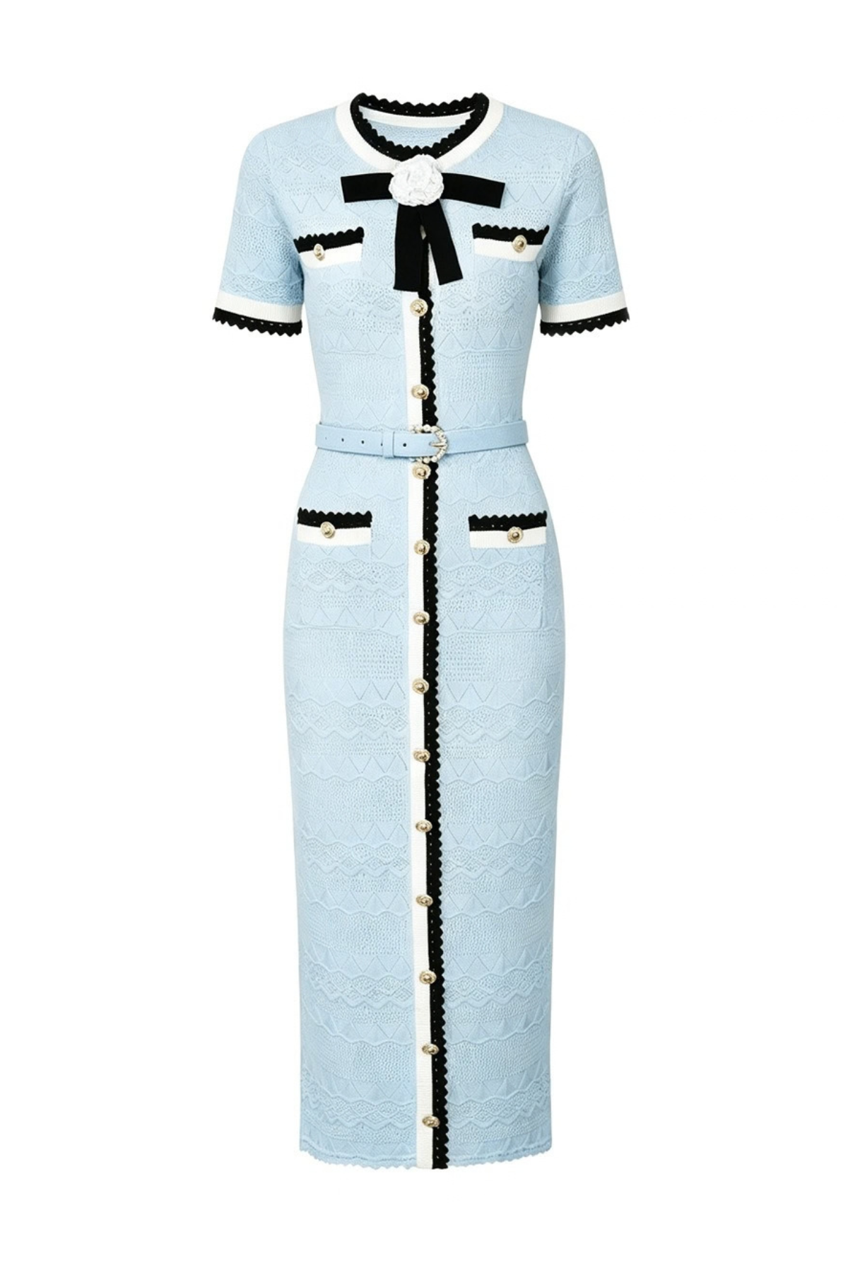 Kristoff Knit Flower Maxi Dress
