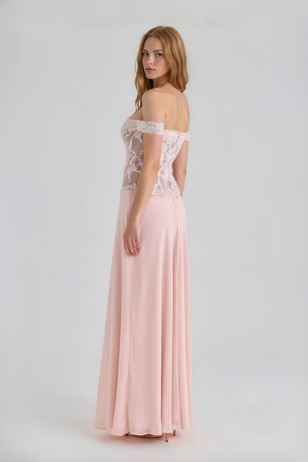 Kumara Off Shoulder Corset Maxi Dress