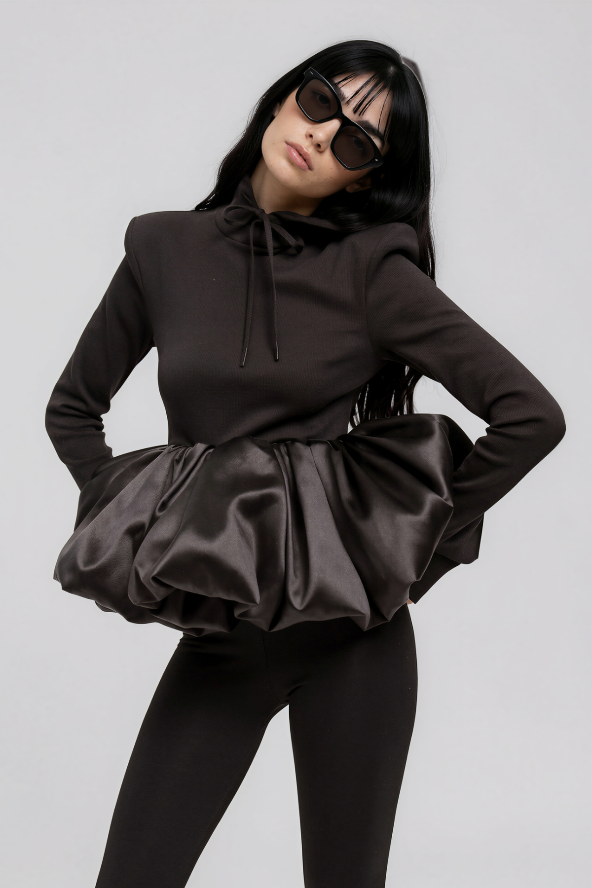 Kwanze Hooded Bubble Top