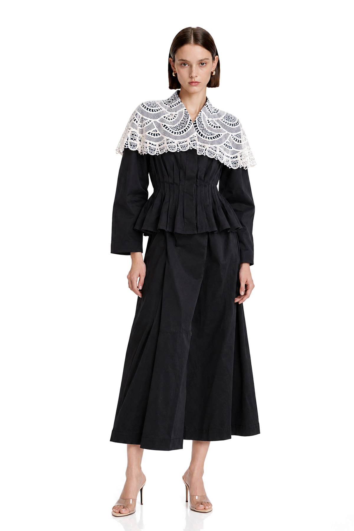 Kylan Shawl Lace Ruch Top