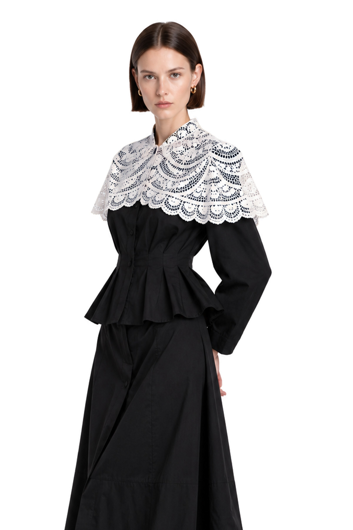 Kylan Shawl Lace Ruch Top