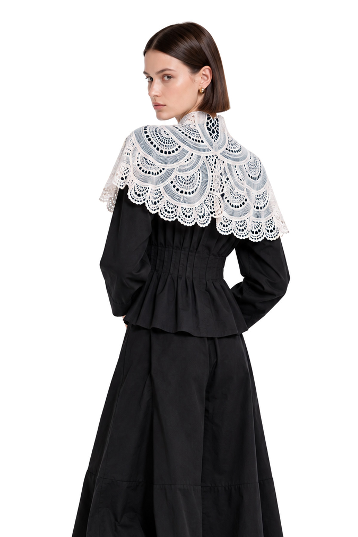 Kylan Shawl Lace Ruch Top
