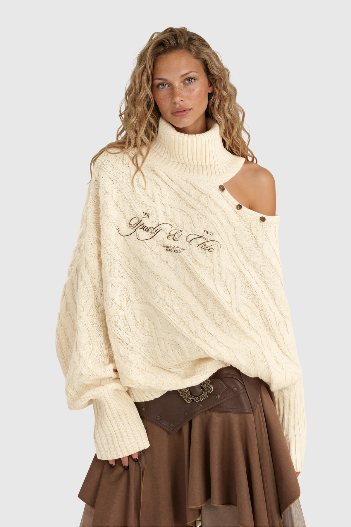 Kylar Asymmetric Knit Top