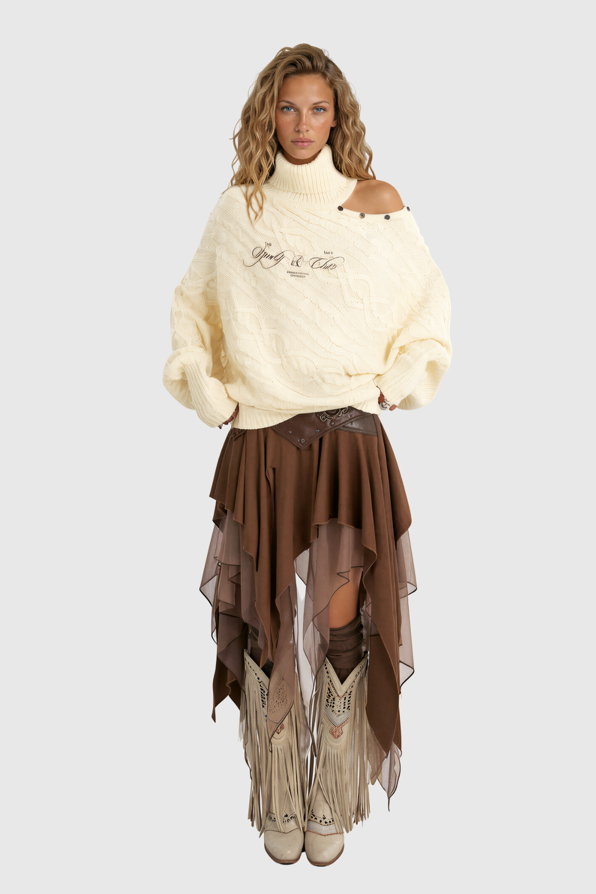 Kylar Asymmetric Knit Top