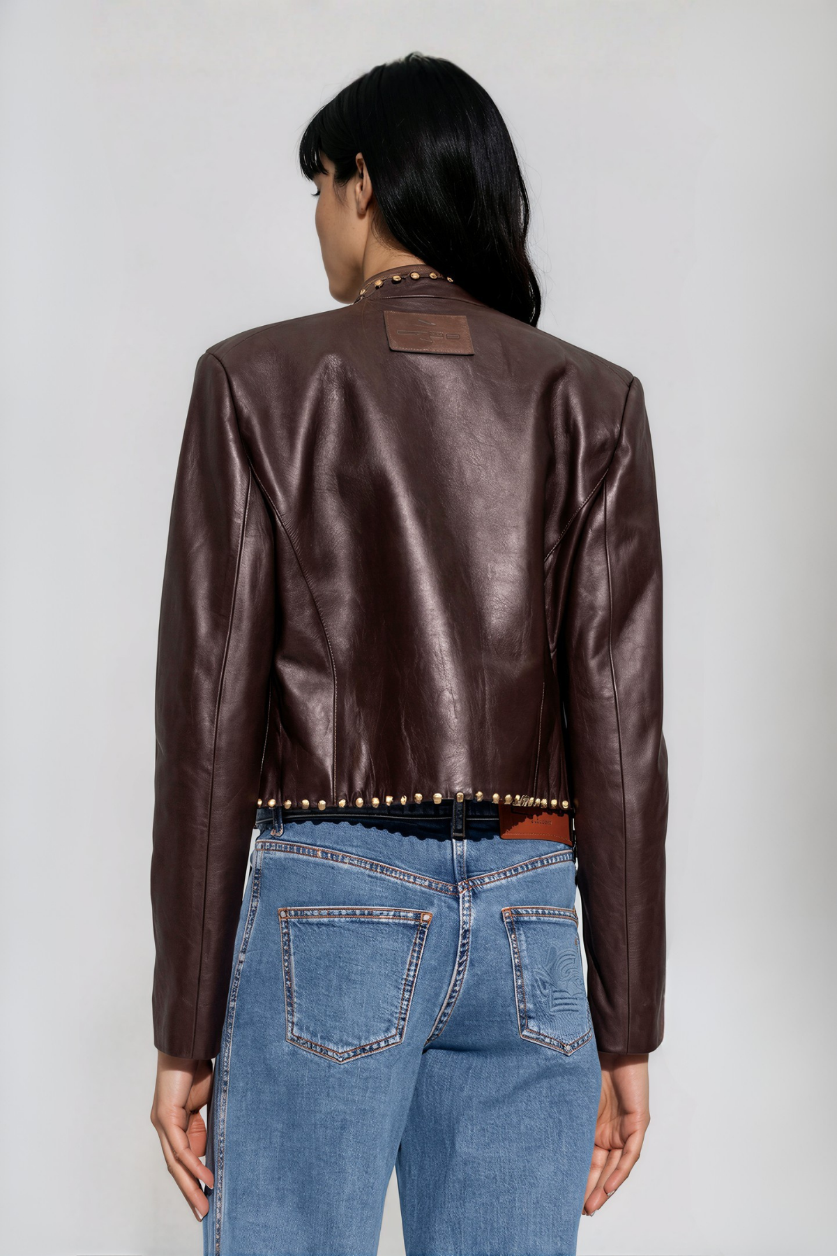 Kylee Studded Leather Jacket