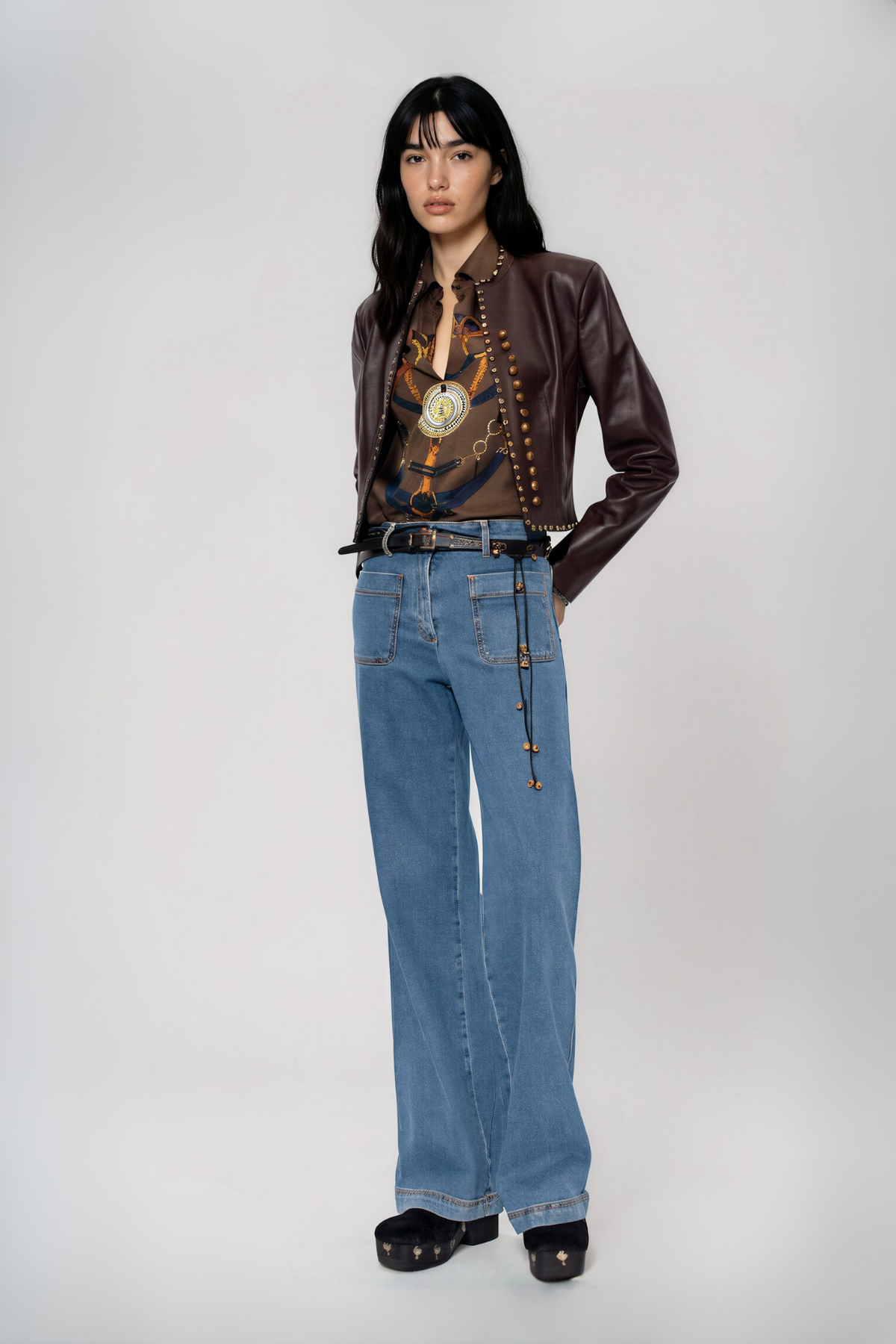 Kylee Studded Leather Jacket