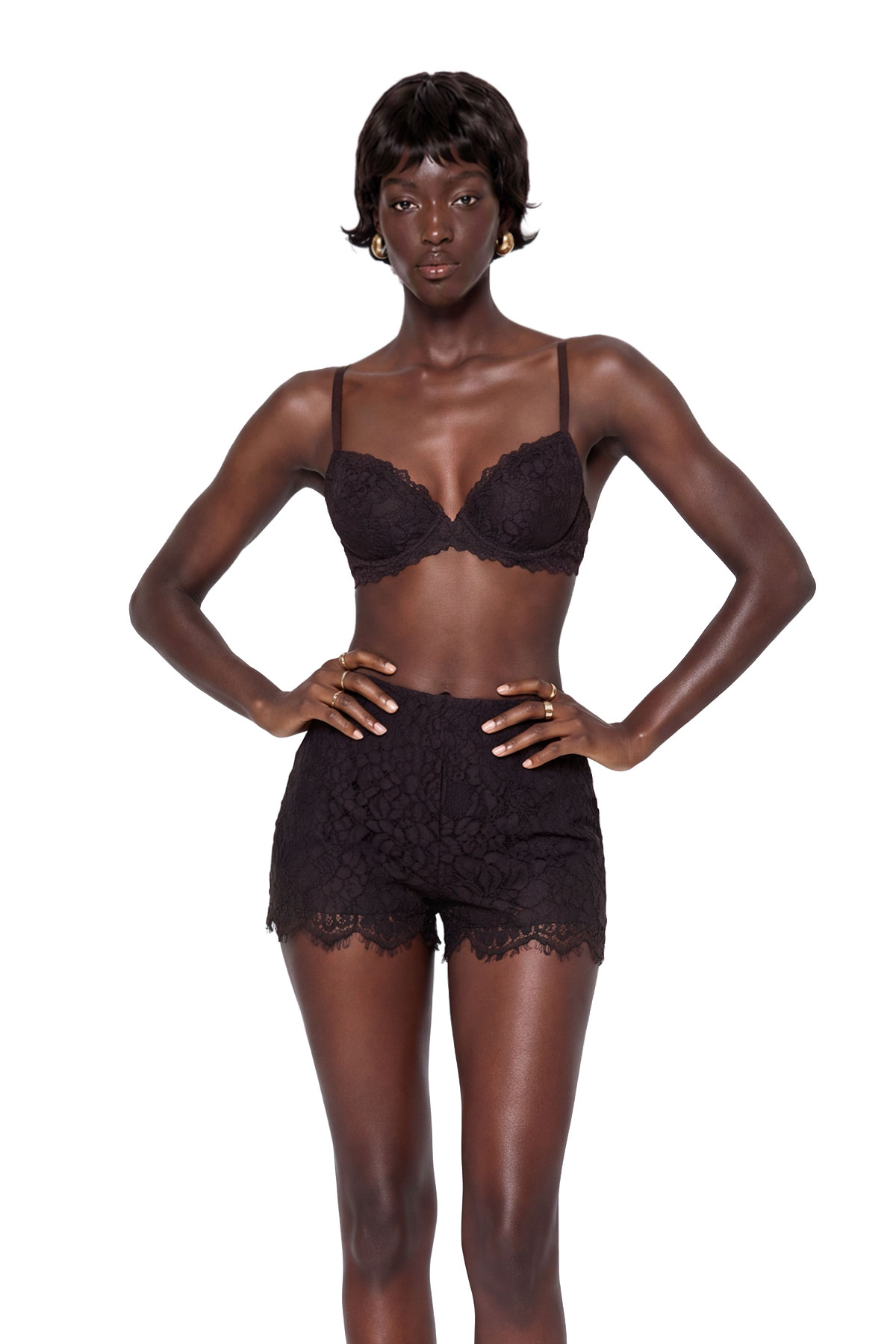 Kylemore Lace Three Piece Shorts Set