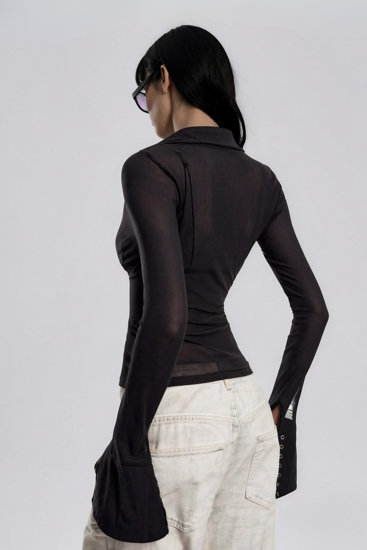 Kyllikki Mesh Lace Up Top