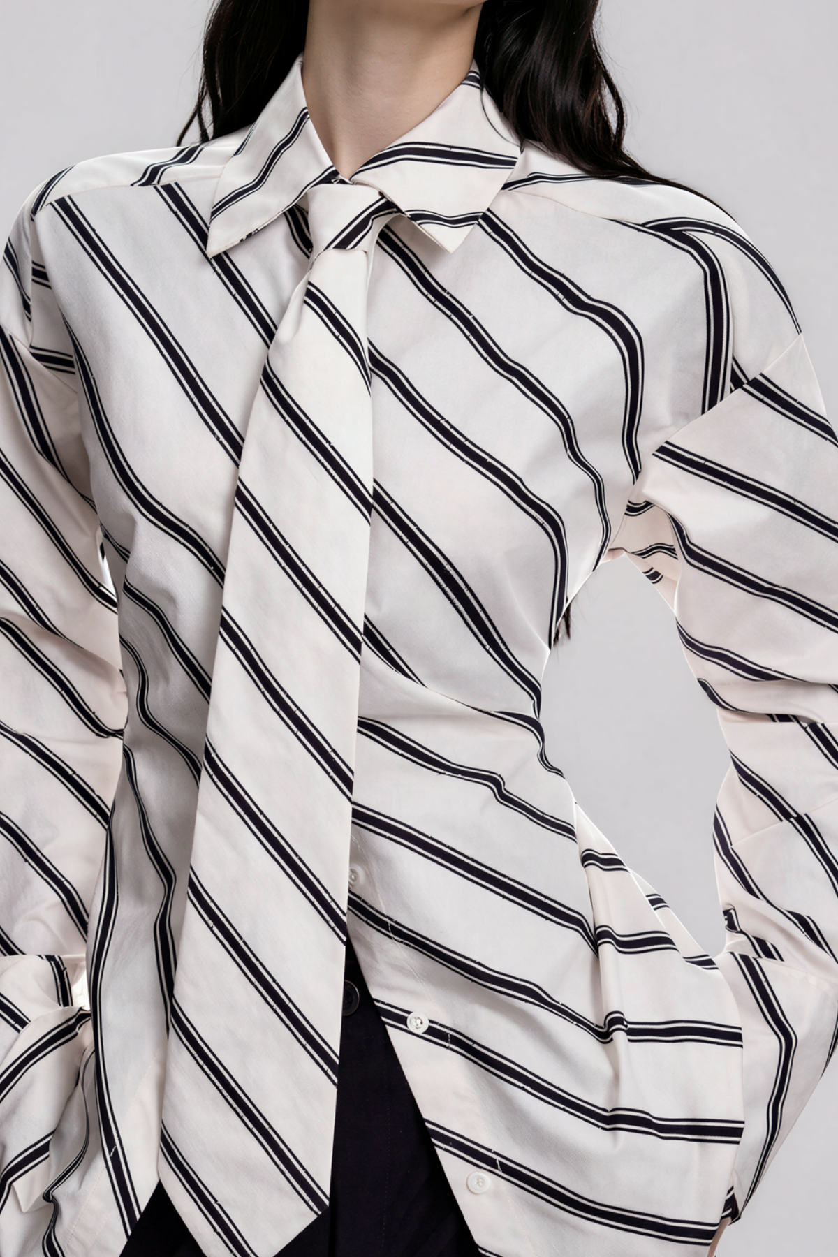 Kylo Lapel Stripe Top