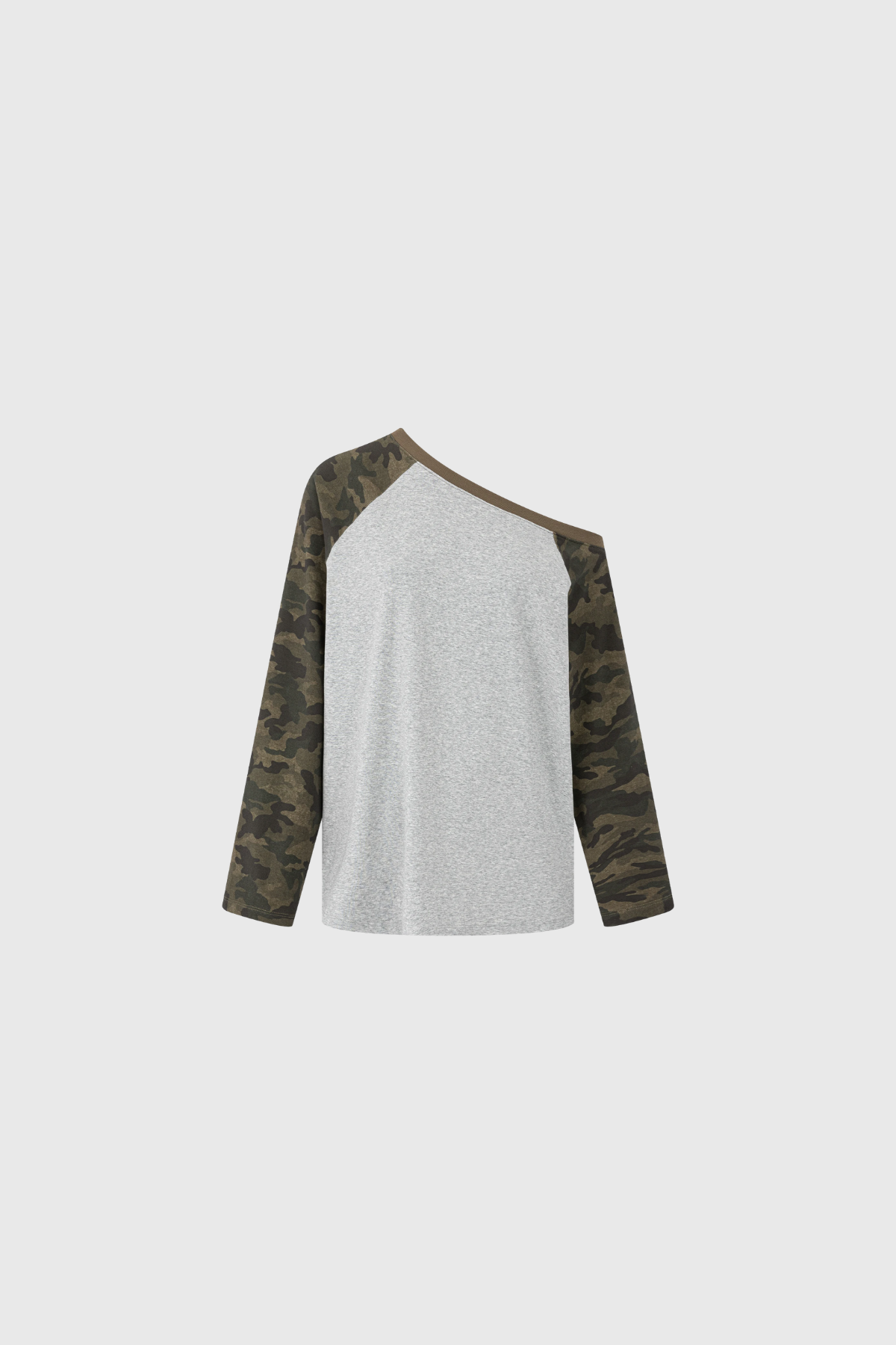 Kynan One Shoulder Camouflage Print Top