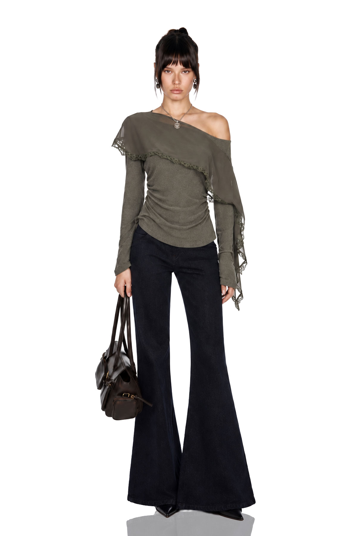 Kyoko Shawl Lace Top