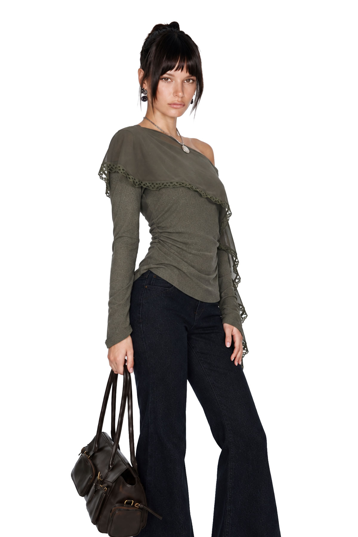 Kyoko Shawl Lace Top