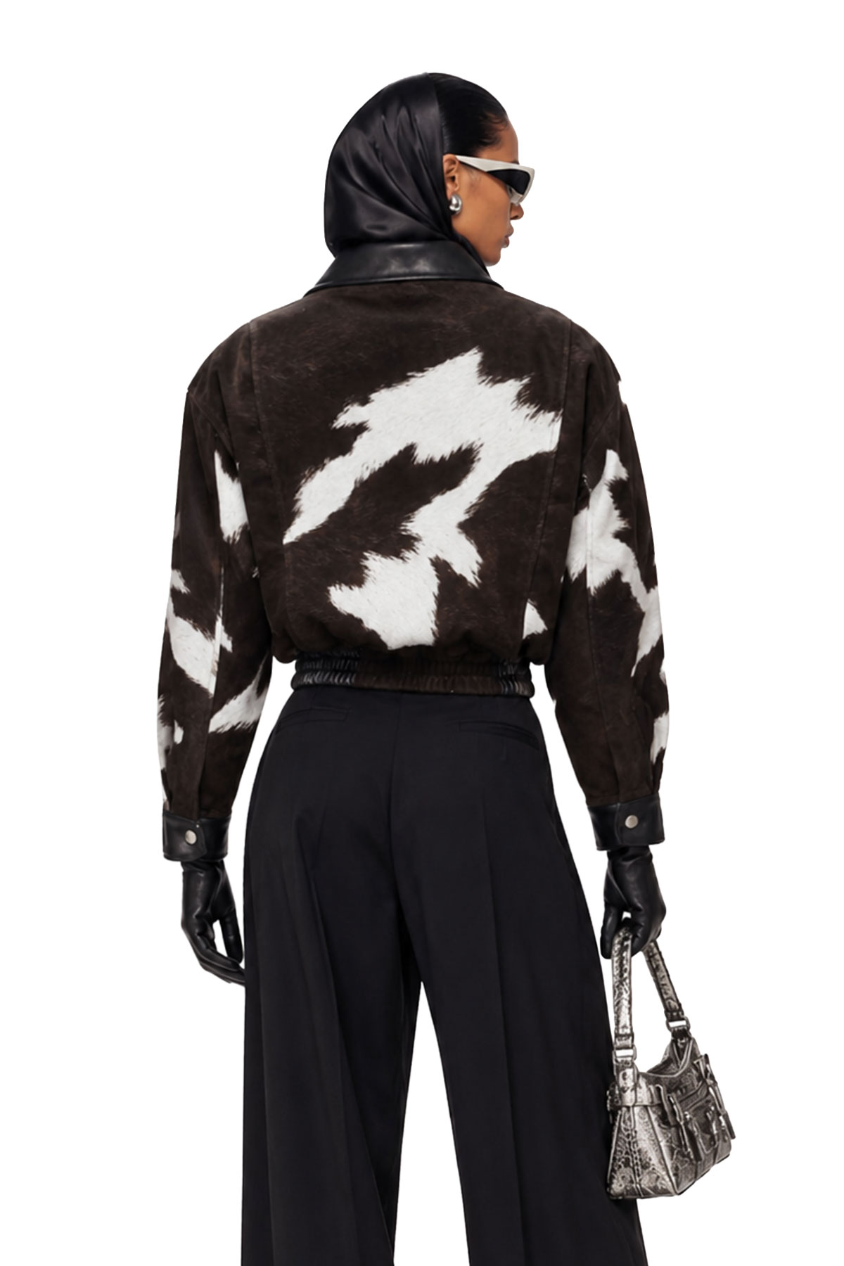 Kyou Lapel Cow Print Jacket