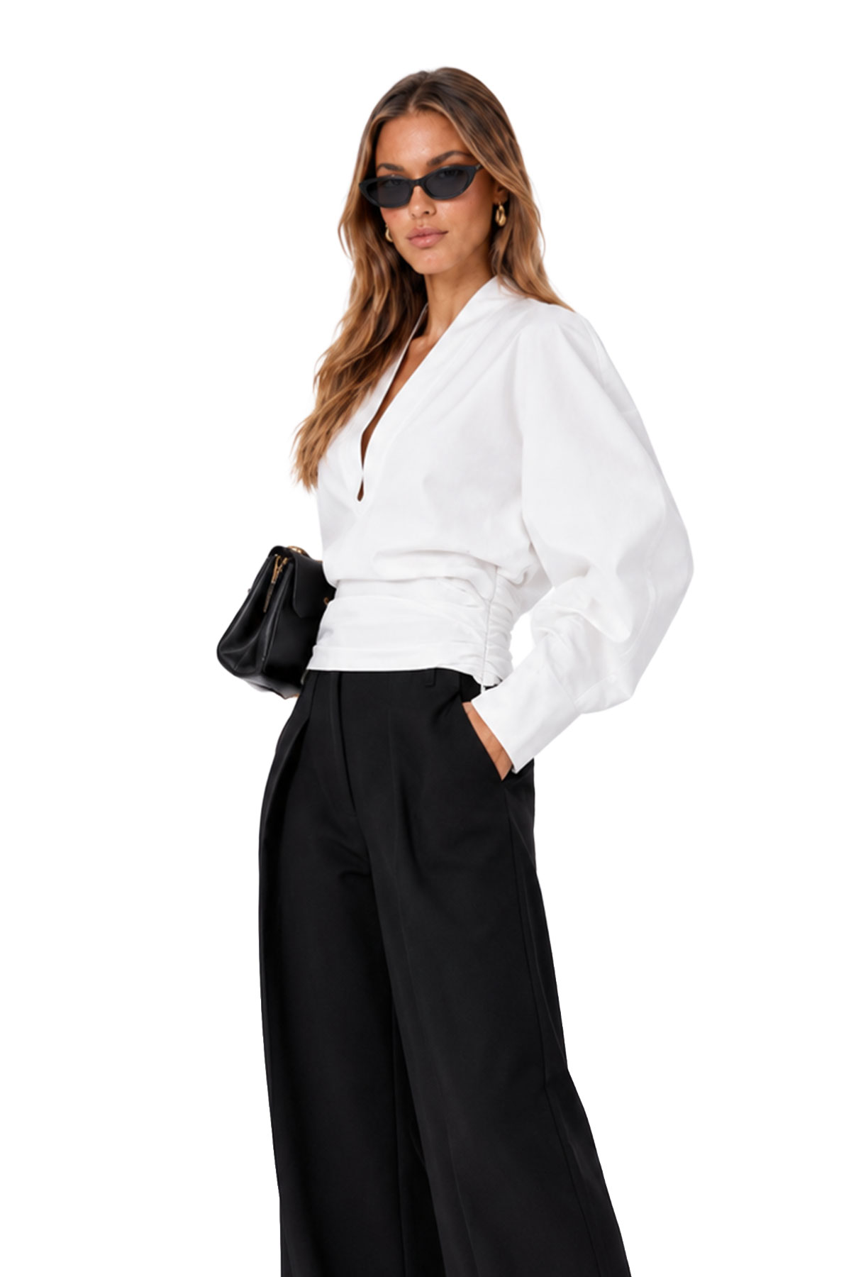 Kyson V Neck Draped Top