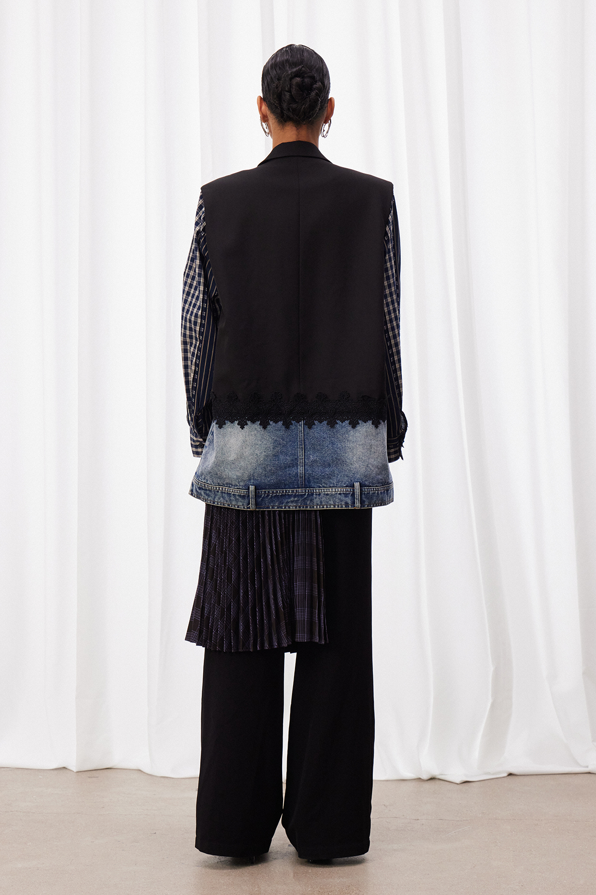 Maala Deconstruct Grid Blazer