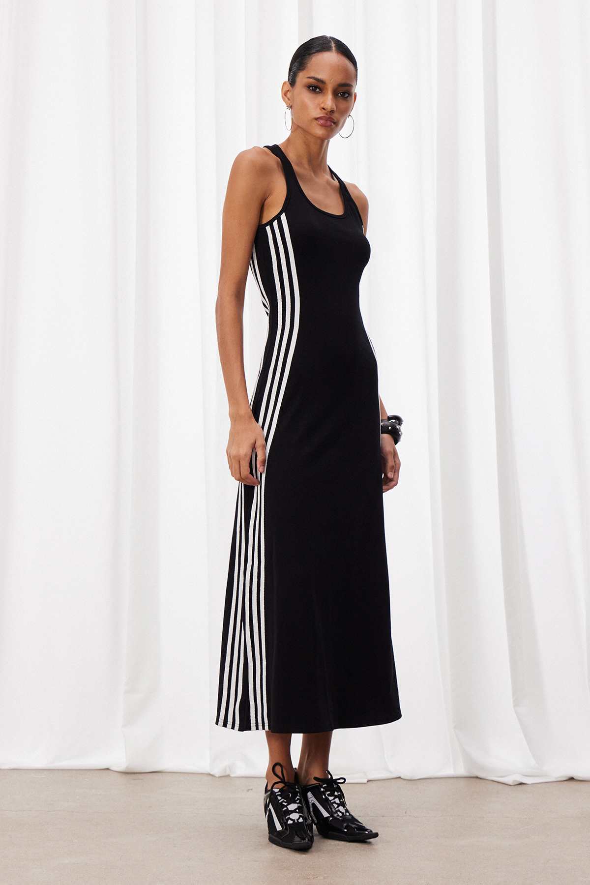 Maarten Two Piece Stripe Midi Dress
