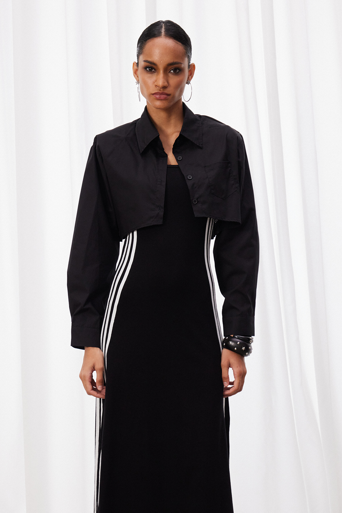 Maarten Two Piece Stripe Midi Dress
