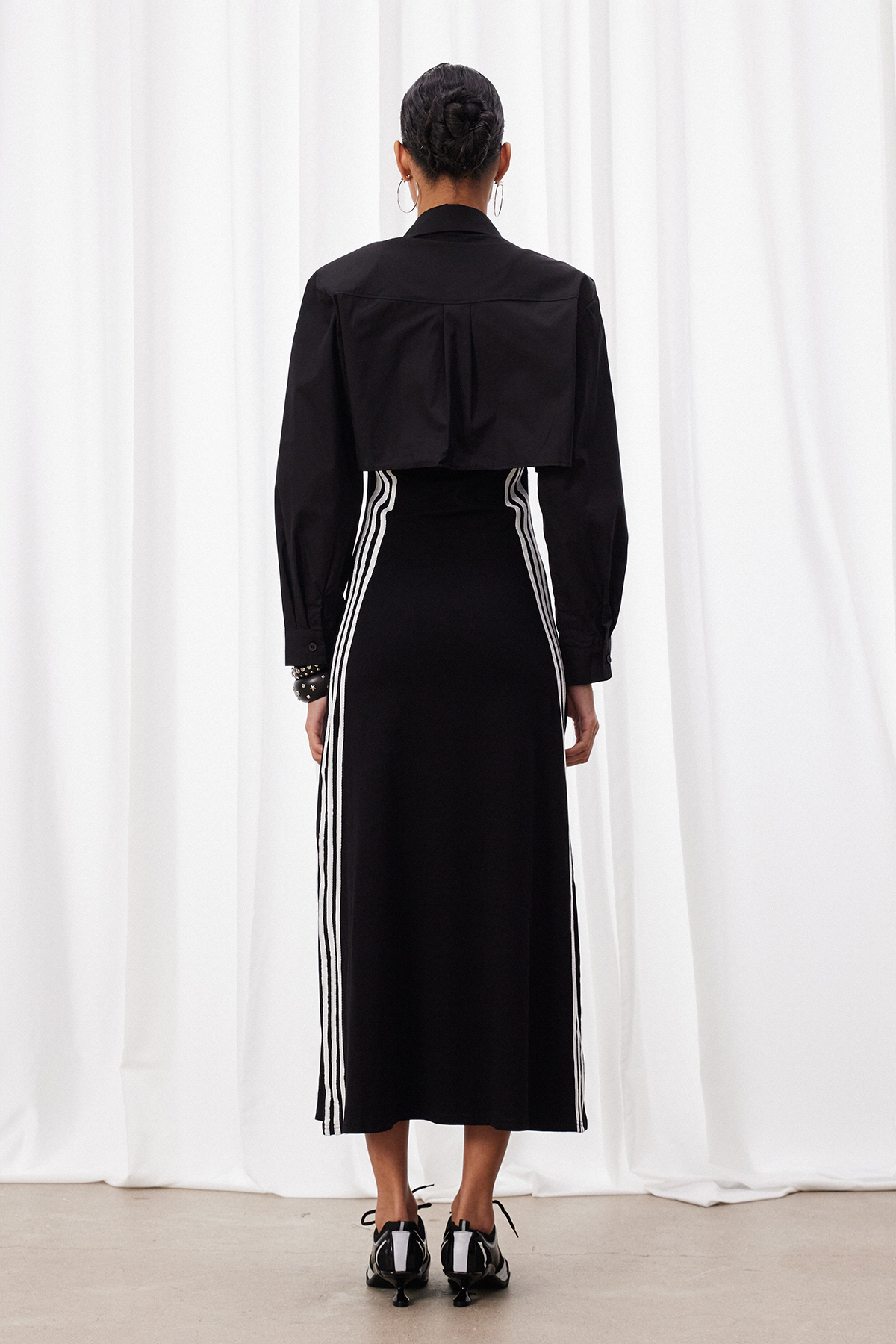 Maarten Two Piece Stripe Midi Dress