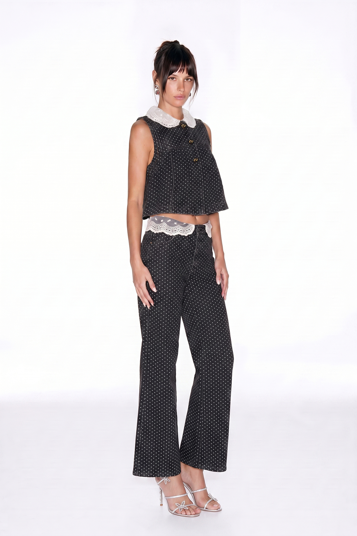 Maas Dot Lace Pants Set
