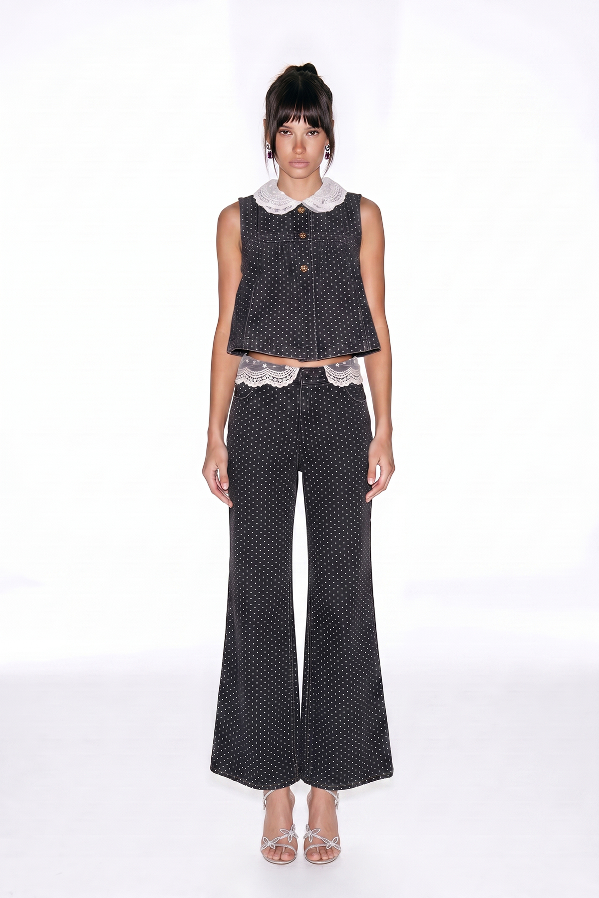 Maas Dot Lace Pants Set