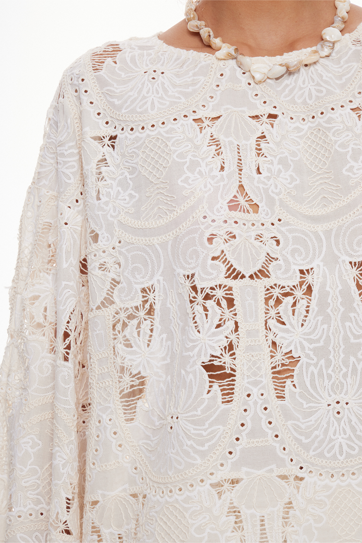 Mabella Bell Sleeve Cutout Shorts Set