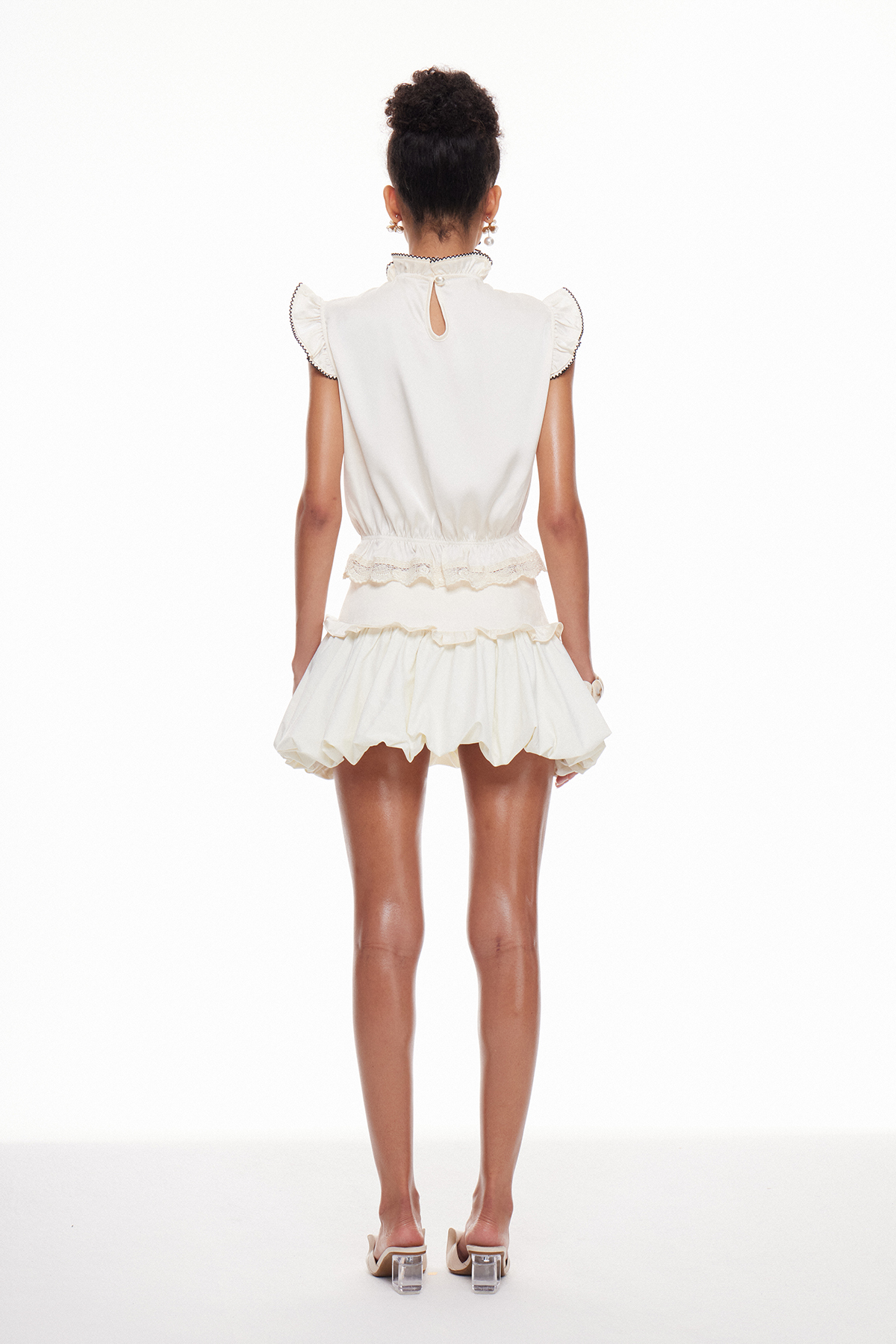 Mable Lace Bubble Skirt Set