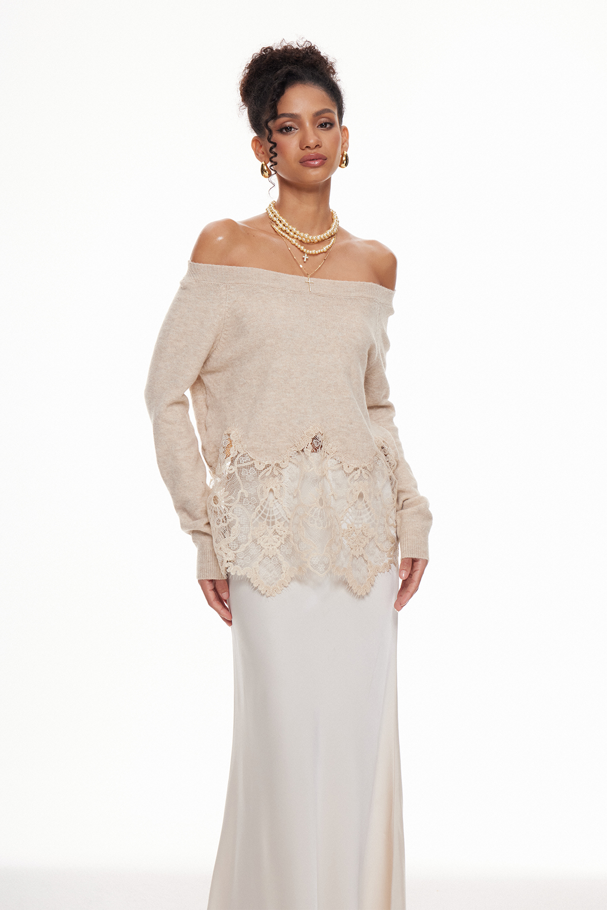Mac Off Shoulder Knit Top