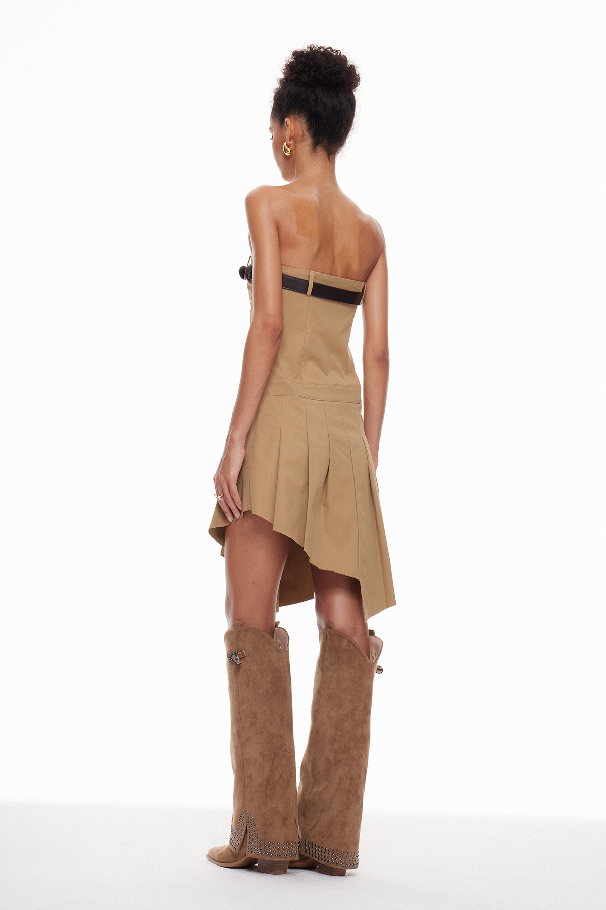Macarena Two Piece Pleated Mini Dress