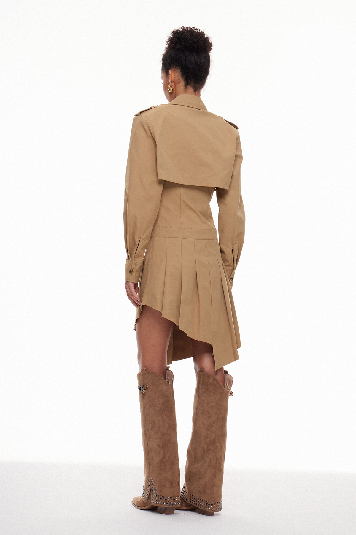 Macarena Two Piece Pleated Mini Dress