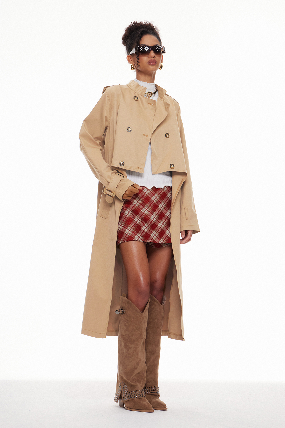 Macario Double Breasted Trench Coat
