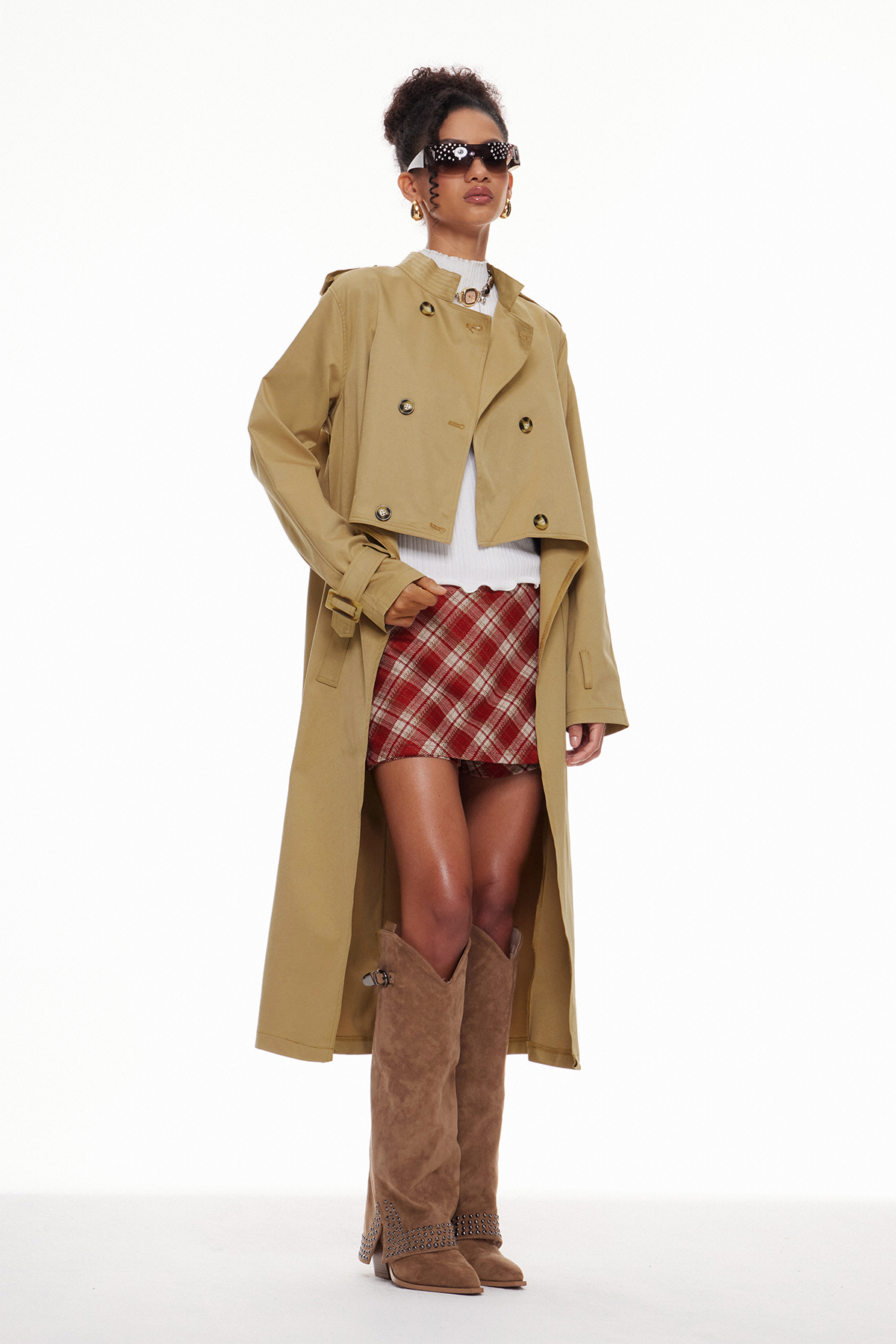 Macario Double Breasted Trench Coat