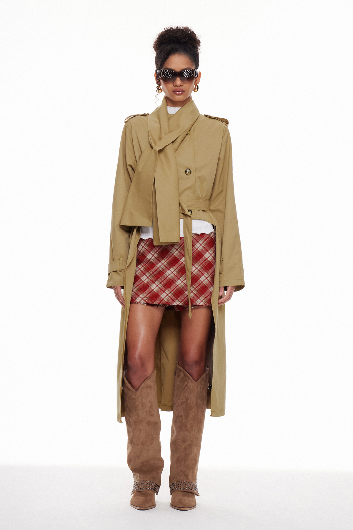 Macario Double Breasted Trench Coat