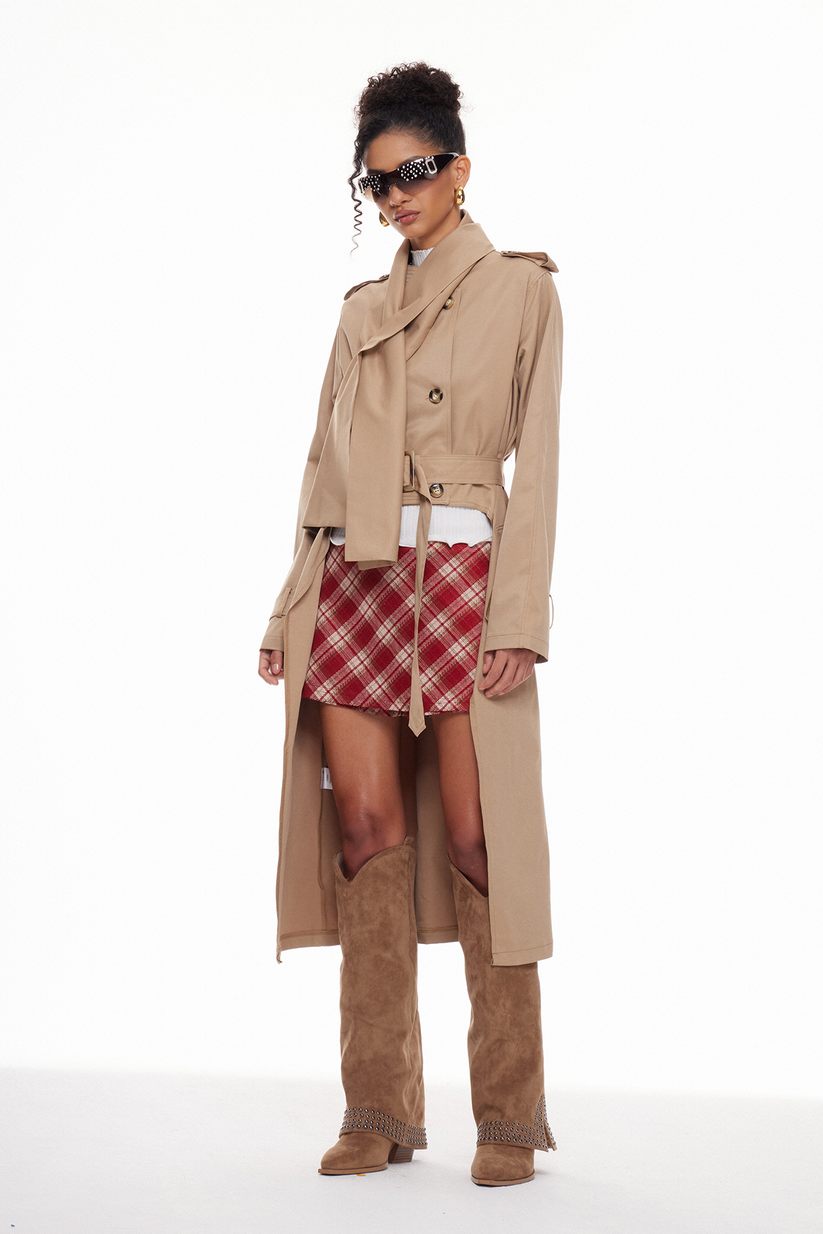 Macario Double Breasted Trench Coat
