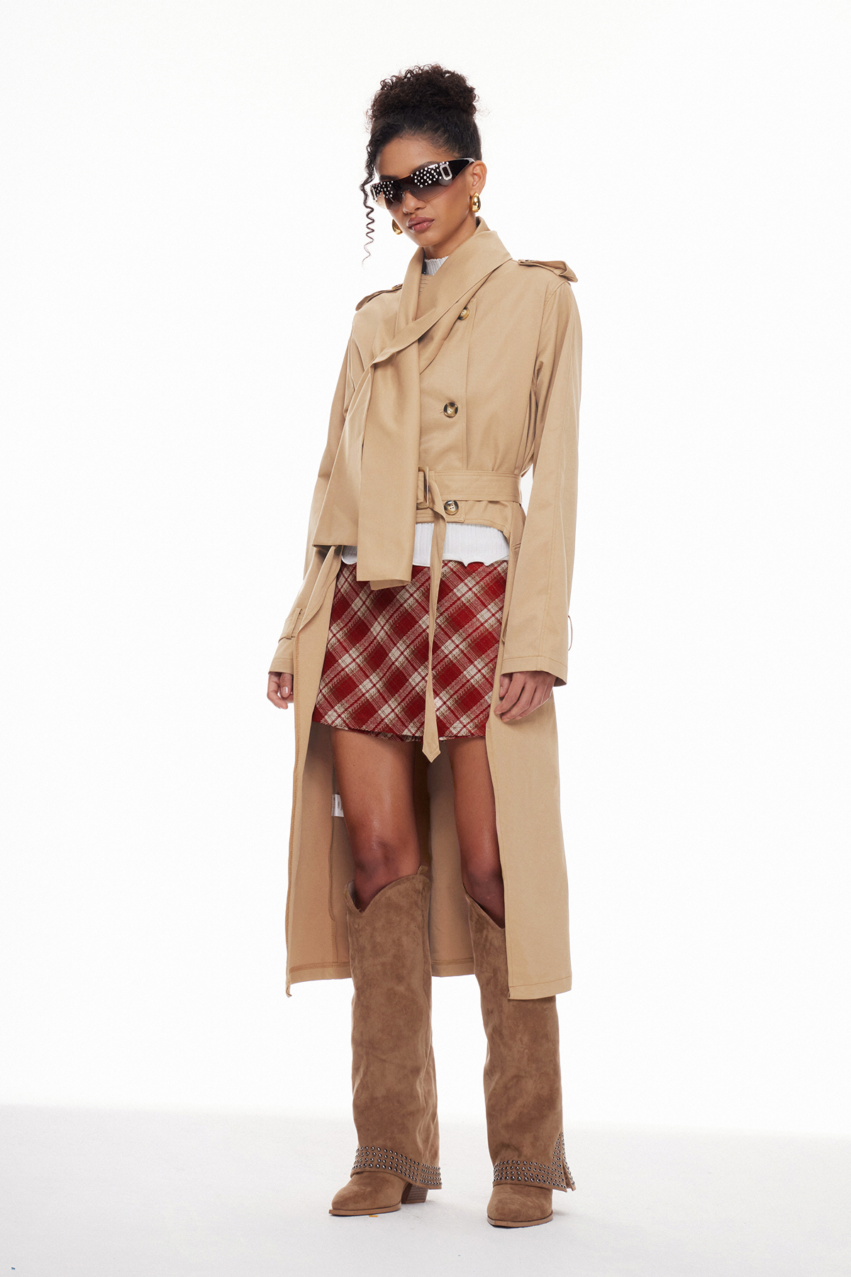 Macario Double Breasted Trench Coat